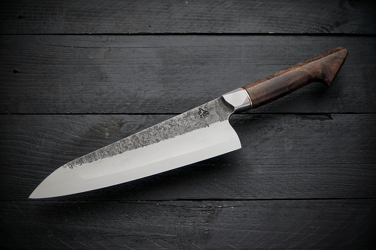 52100 Integral Gyuto walnut