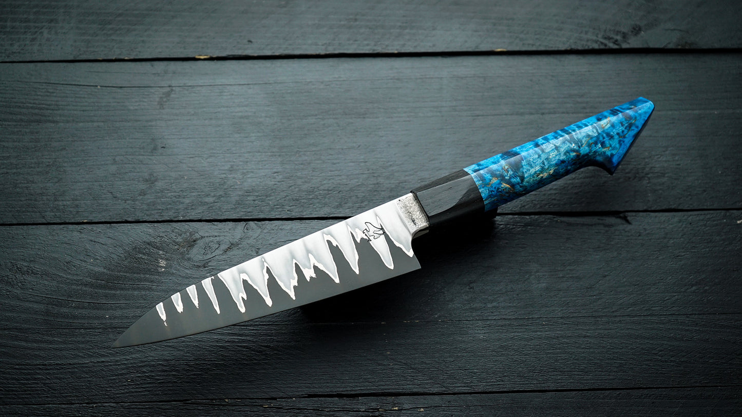 Petty blue curly birch