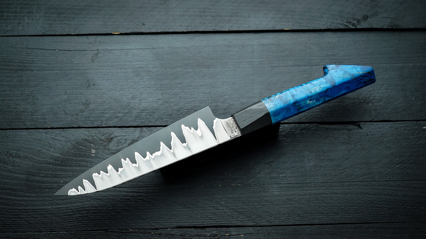 Petty blue curly birch