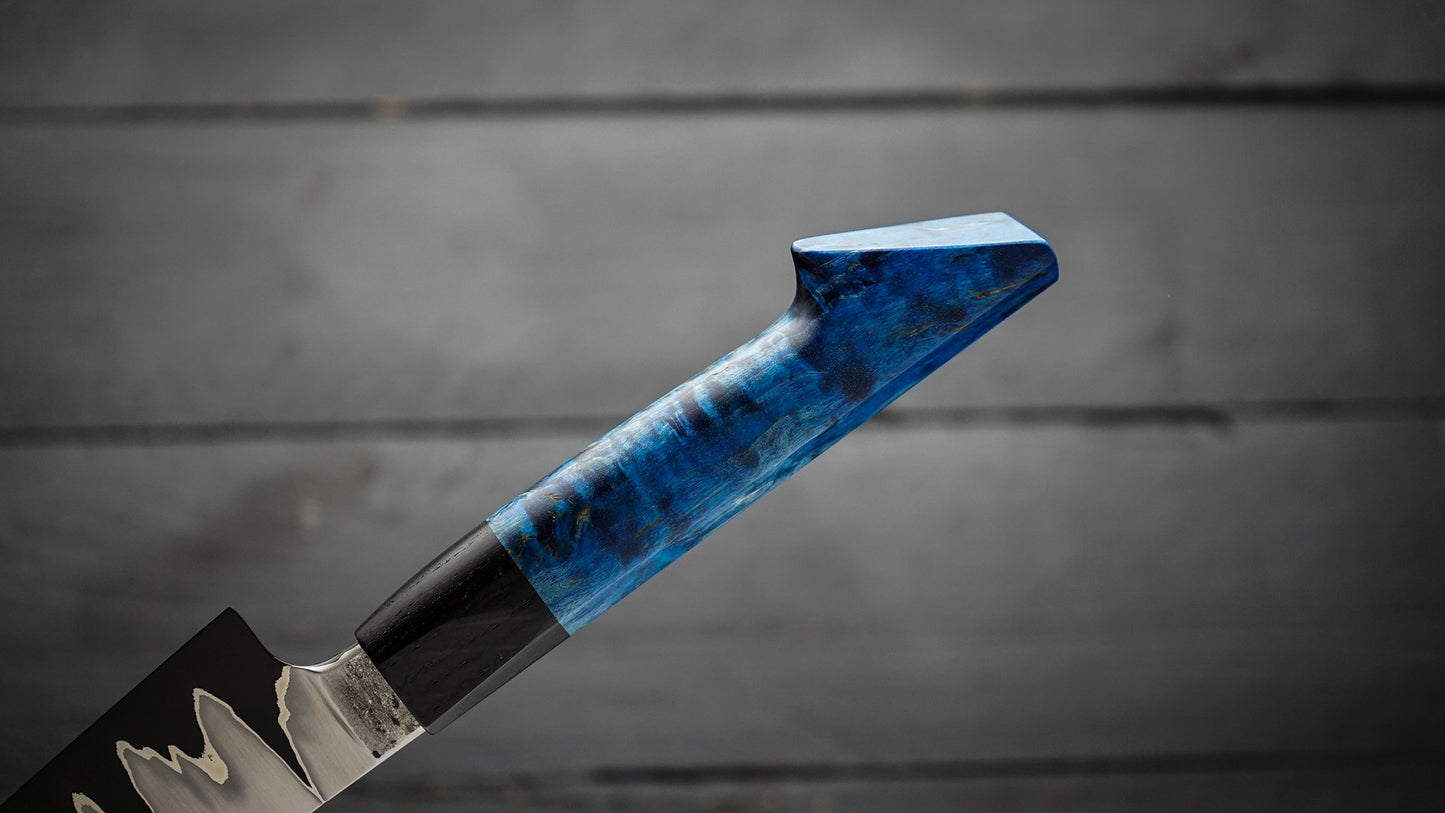 Petty blue curly birch