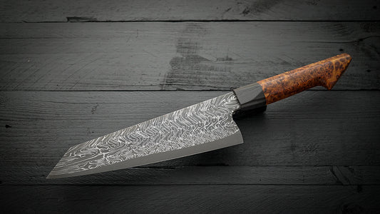 Gyuto amboyna burl