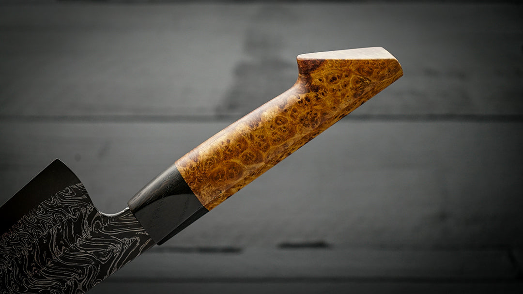Gyuto amboyna burl