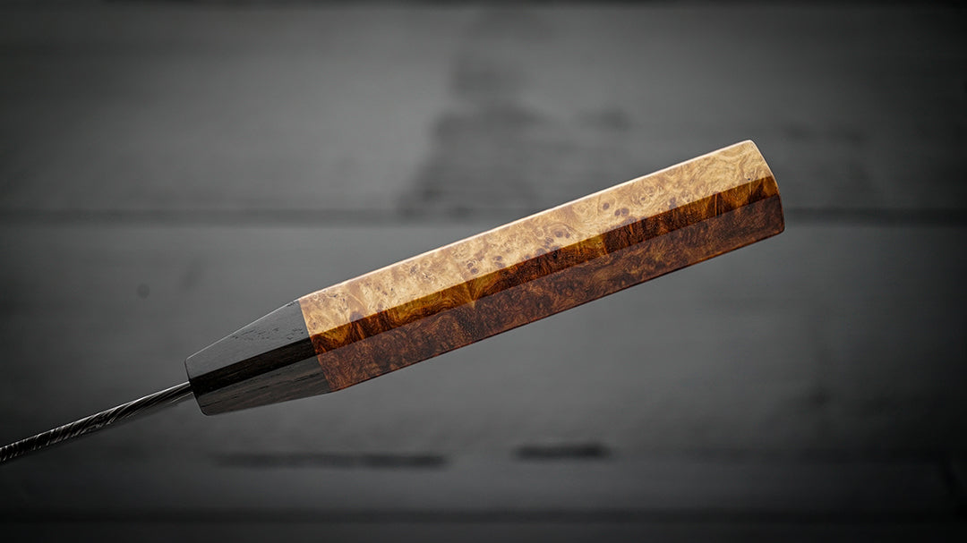 Gyuto amboyna burl