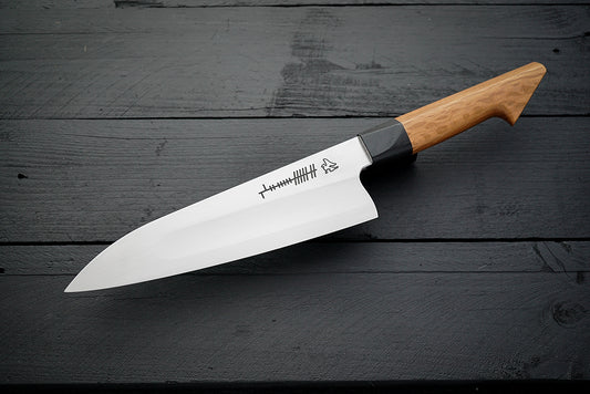 Ogham Gyuto S-grind Holm oak