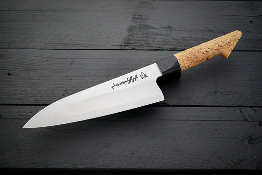 Ogham Gyuto S-grind Curly birch