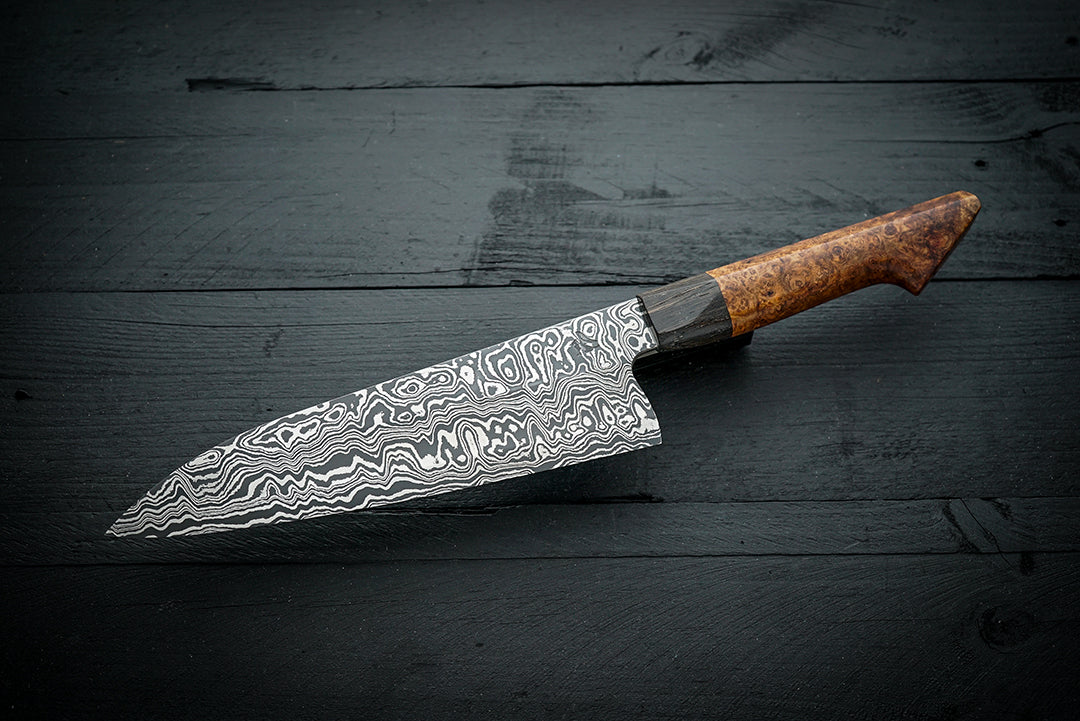 Gyuto Amboyna Burl