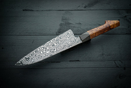 Gyuto Amboyna Burl