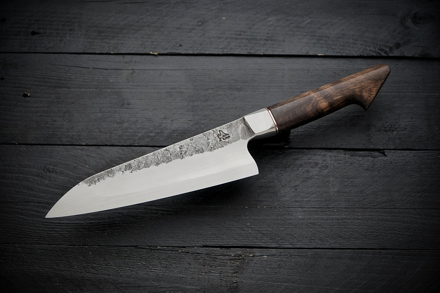 52100 Integral Gyuto walnut
