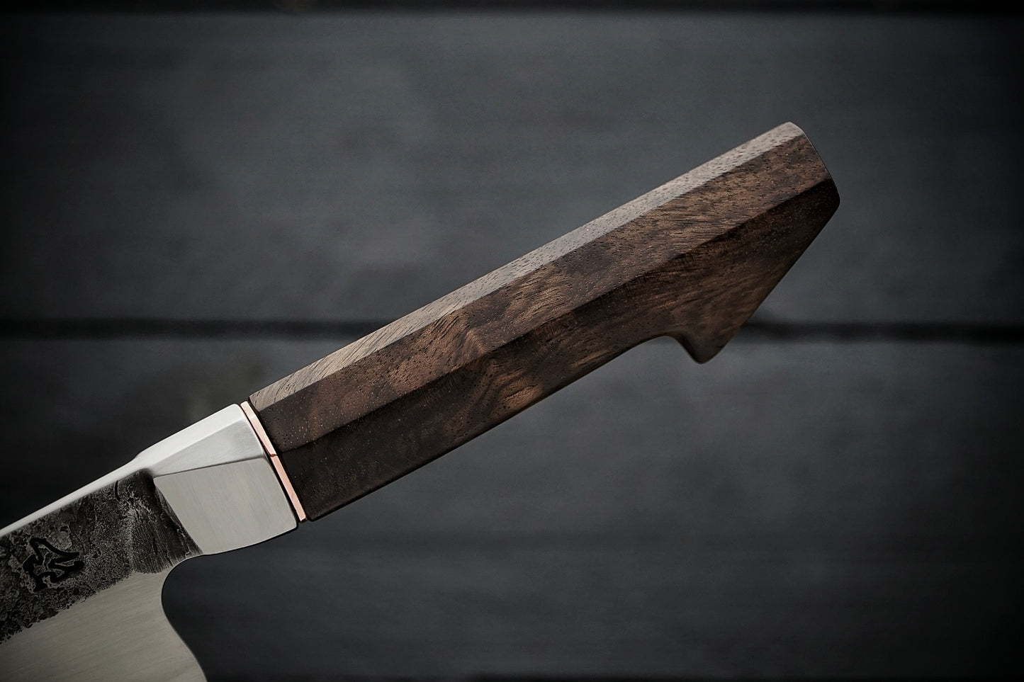 52100 Integral Gyuto walnut