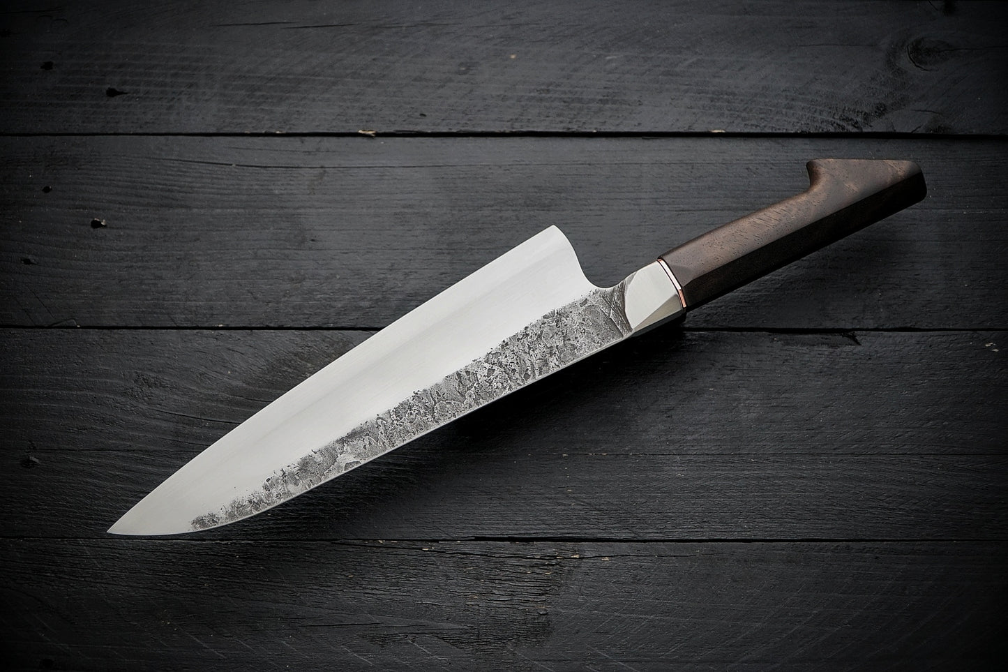 52100 Integral Gyuto walnut