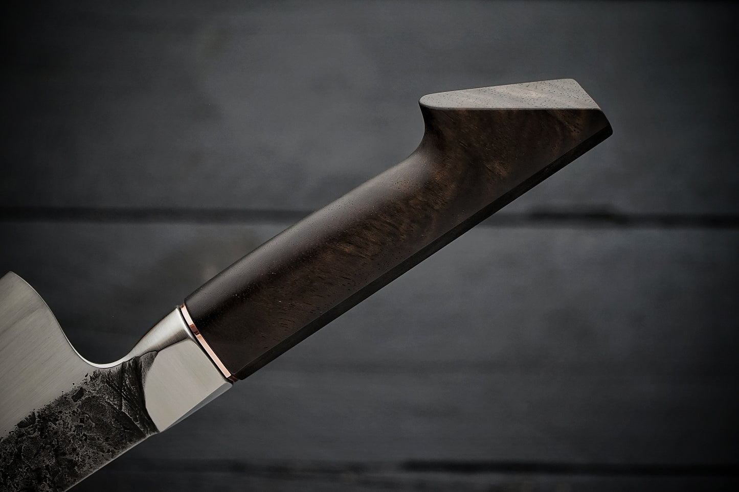 52100 Integral Gyuto walnut
