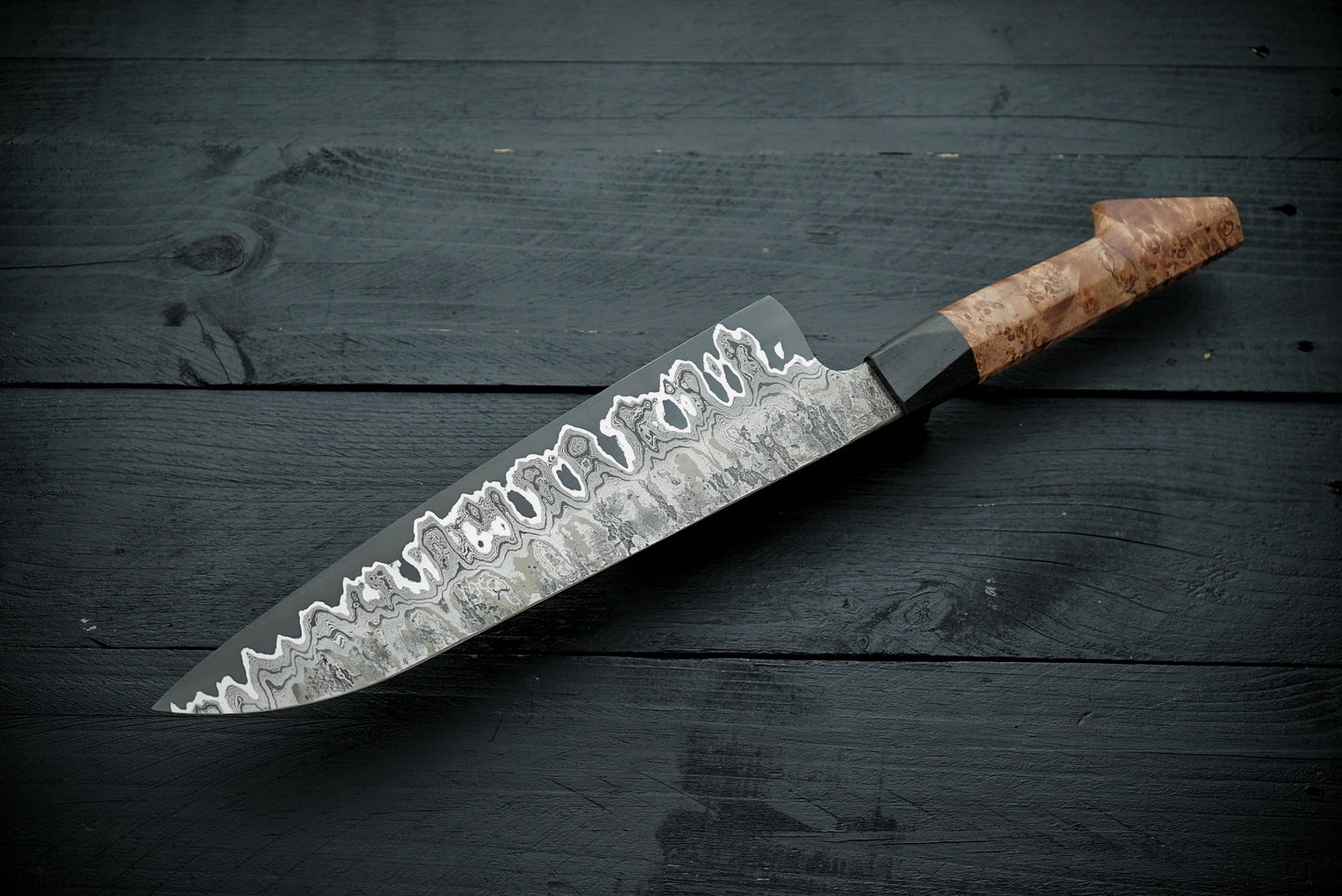 Gyuto maple burl