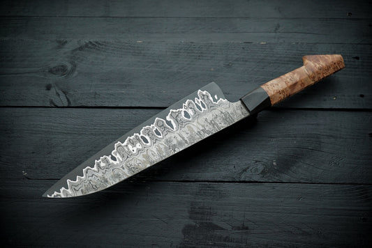 Gyuto maple burl