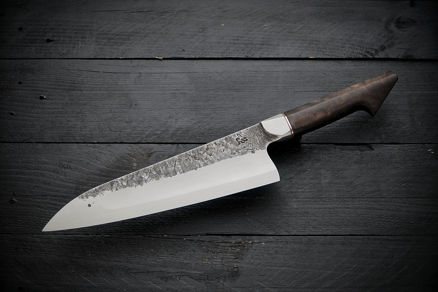 52100 Integral Gyuto walnut